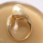 Bague perle Gold et 1 carat de diamant