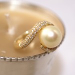 Bague perle Gold et 1 carat de diamant