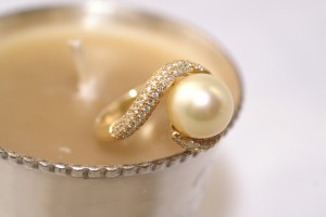 Bague perle Gold et 1 carat de diamant