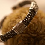 Bracelet-argent-noir