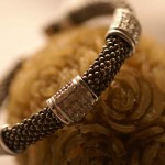 Bracelet argent noir