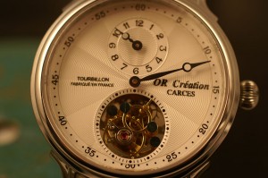 Montre-TOURBILLON-mécanique OR CREATION 